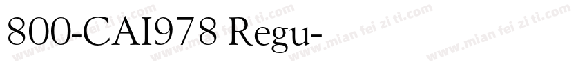 800-CAI978 Regu字体转换